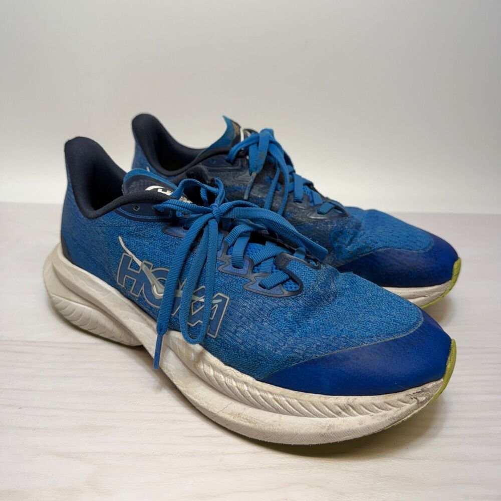HOKA ONE ONE Mach 6Y Blue Running Shoes‎ Youth Size 6.5 Athletic Running